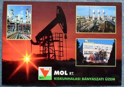 MOL Rt Kiskunhalasi Bányászati Üzem / Szank - Gázüzem -  mozaik fotó képeslap