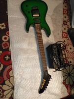 Kramer Striker elektromos gitár Boss erősítő