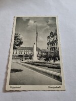 Nagyvárad Országzászló fekete-fehér régi  képeslap 1944 Barasits fotó