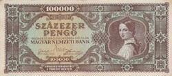 100.000  Pengő  1945    A képen látható állapotban