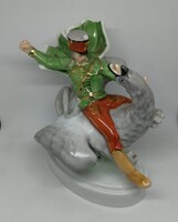 Herendi porcelán János vitéz a griffmadáron!