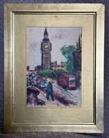 Baranyó Sándor Londoni utcakép