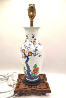 Kínai porcelán váza famille rose làmpa 32.5cm