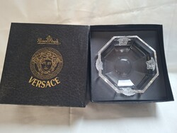 Rosenthal Versace Treasury Medusa üveg desszerttál 14 cm hibátlan