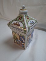Zenélő Hutschenreuther porcelán cukorka tartó 2003 karácsonyi kiadás, zenedoboz, dobozában