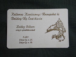 Kártyanaptár,Zsiday Róbert virág ajándékkereskedő,Paks,1993  (2)