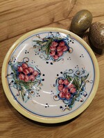 Porcelán tányérka,  szőlővel - " mediterrán jelleggel