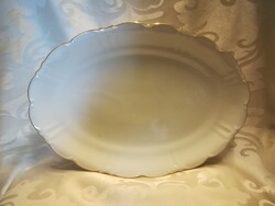 Fehér porcelán pecsenyés tál