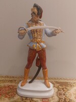 Herendi - Pengéjét néző hadik huszár 41 cm