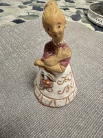 Kovács Margit kislány virágokkal