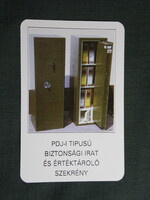 Kártyanaptár,Bovas vasipari szövetkezet,Bonyhád,páncél szekrény,1993  (2)