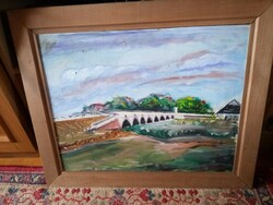 Hamori  Bela  festmenye,tajkep 60x48 cm