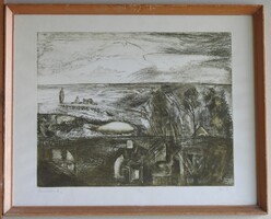(N) Kéri Imre (1945-) : Dunántúli táj
