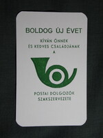 Kártyanaptár,Magyar Posta,postás szakszervezet,1994 (2)