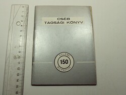 CSÉB Tagsági Könyv - Csoportos Élet-Baleset- és Betegbiztosítás - 1980-as évek
