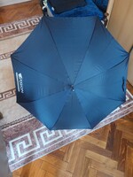 Új közepes méretű kék színű A egon feliratú bot esernyő unisex automata,viharallo