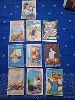 1945 előtti gyümölcs propaganda képeslap egyben