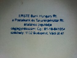 Régi ERSTE - POSTABANK BÉLYEGZŐ pecsét gumis AUTOMATA - DORMY INTERPRINT 2 HÁZ - HIBÁTLAN
