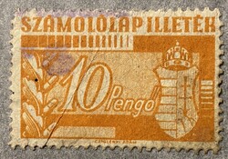 SZÁMOLÓLAP ILLETÉK 10 pengő