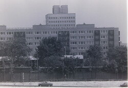 Régi fotónegativ Budapest, Pozsonyi úti viztorony - Újlipótváros lakóházak 70-es évek 260401 - 2