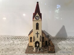 HÁZ - MAKETT - TEMPLOM -  23 x 17 x 12 cm - RETRO - OSZTRÁK - HIBÁTLAN