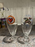 Kosta Boda sörös poharak