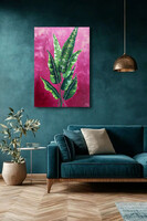 JMModernAbstract PINK HAPPINESS 70X100 cm-es kortárs festmény feszített vásznon