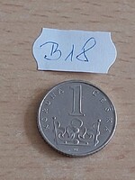 CSEHORSZÁG 1 KORONA 1996 "b" Jablonec ad Nisou, Acél réz bevonattal   B18