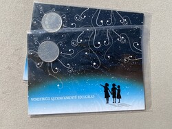 2005 Gyermekmentő Szolgálat 50 Forint elsőnapi veret bliszter: ALACSONY SORSZÁM pár: 00151-00152