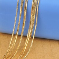 18K Aranyozott Nyaklánc 3 Darabos Szett 50-60-70 cm Nemes Acél + Ékszerdoboz. Új!