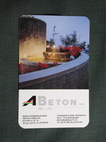 Kártyanaptár,A-Beton üzem,Pécs,Székesfehérvár,1994 (2)
