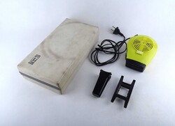 1Z559 Retro sárga keletnémet LD 65 hajszárító eredeti dobozában