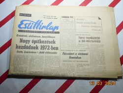 Régi retro újság - Esti Hírlap - 1971. december 24. - Születésnapra ajándék.