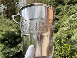 CHAMPAGNE CLUB - Moët & Chandon - Argit Paris Art Déco ezüstözött pezsgőhűtő 1920–30-as évek