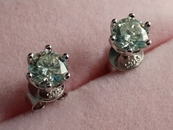 Moissanit gyémánt  0.5 ct - 05 ct  925 fülbevaló