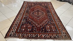 3921 SUPER OLCSÓ Iráni Shiráz kézi gyapjú perzsa szőnyeg 160X250CM