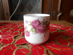 Zsolnay antik rózsa mintás kávés csésze I
