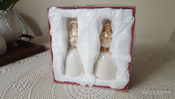 Porcelán csengettyűpár,dobozában