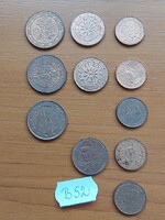 FRANCIA AUSZTRIA NÉMET SPANYOL 1 + 2 + 5 EUROCENT VEGYESEN 11 DB  B52