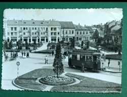 Szombathely Köztársaság tér villamos megálló 1950 évek