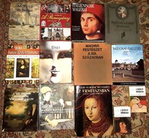 13 db. könyv. Festészet / híres festő - múzeum.