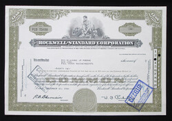 USA Rockwell-Standard Corporation 32 részvény 1964 / autóipar, repülőgépek