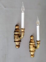 Empire faragott fa falikar lámpa párban ALKUDHATÓ