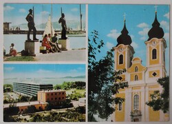 Képeslap, Balatonfüred, Tihany, részletek 1979 Fotó: Járai