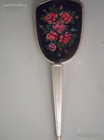 KEFE  -  EZÜSTÖZÖTT - GOBELIN  HATÁSÚ  - 27 x 9 cm  - HIBÁTLAN