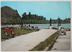 Képeslap, Balatonfüred, Sétány 1978 Fotó: Szelényi
