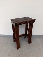 Antik asztalsor 4 darab hajlított fa bútor összetolható hajlított lábú kis asztal sor 401 6635