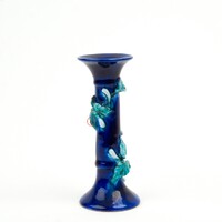 Morvay Zsuzsa jelzett kerámia gyertyatartó