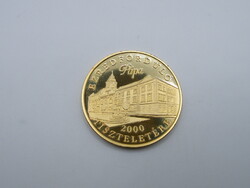K460 Aranyozott érem PÁPA millenium