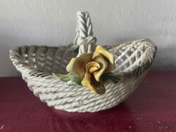 Virágos kosár , Capodimonte jelzéssel!